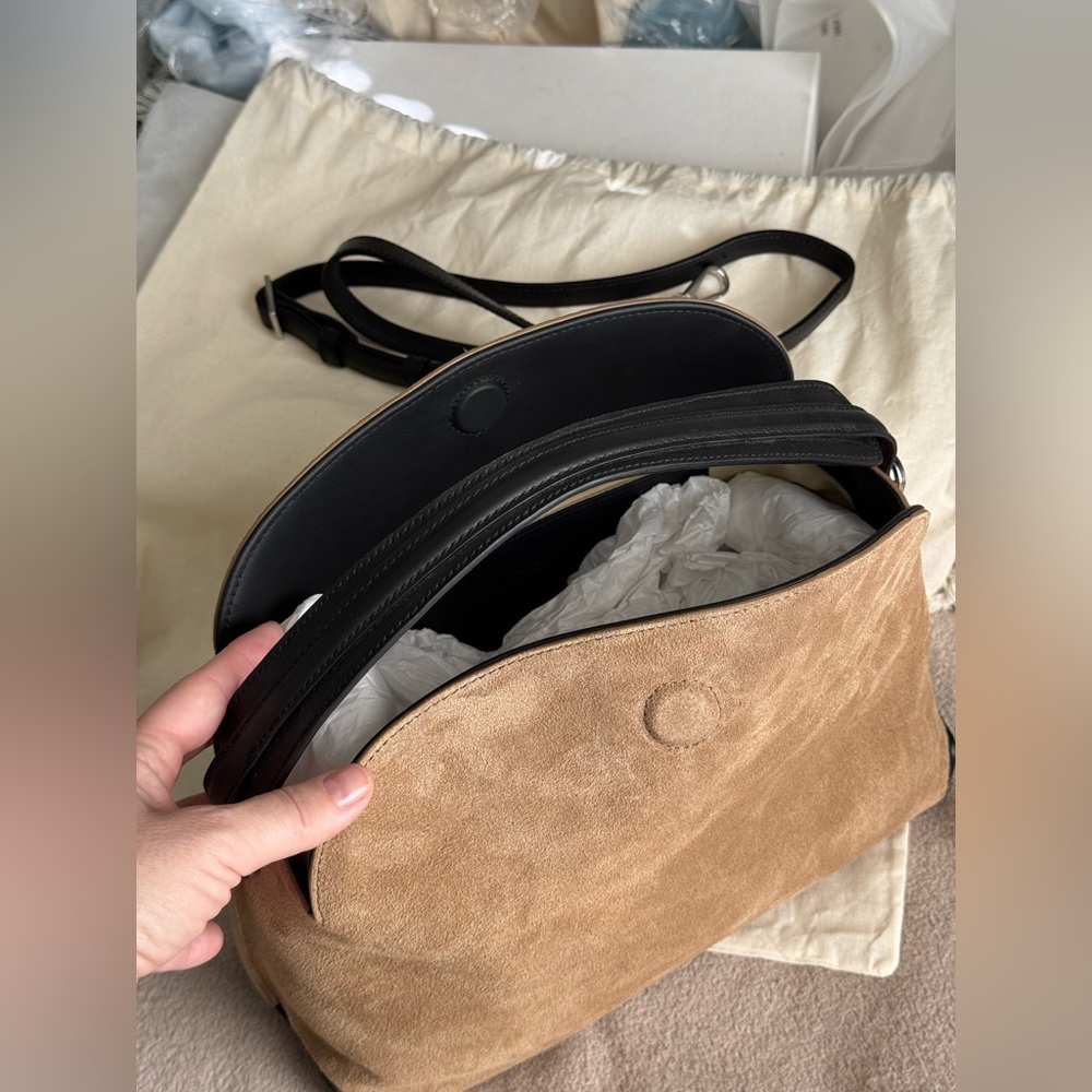 Flattered Helia Handbag Suede Sand New - Picture 15 of 16